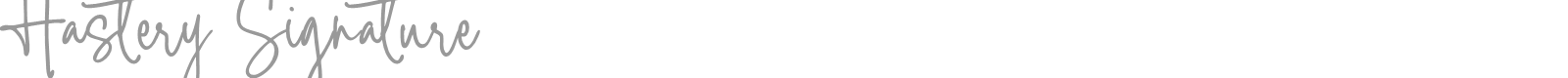 Hastery Signature font preview